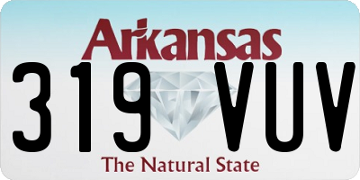 AR license plate 319VUV