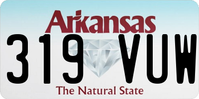 AR license plate 319VUW