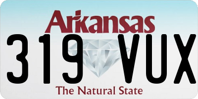 AR license plate 319VUX