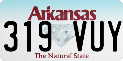 AR license plate 319VUY