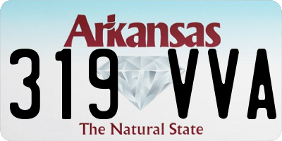 AR license plate 319VVA