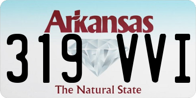 AR license plate 319VVI