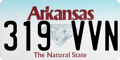 AR license plate 319VVN