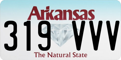 AR license plate 319VVV