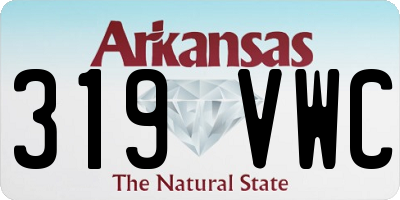 AR license plate 319VWC