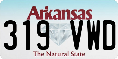AR license plate 319VWD