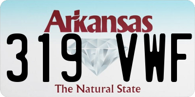AR license plate 319VWF
