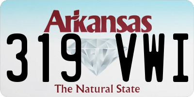 AR license plate 319VWI