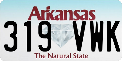 AR license plate 319VWK