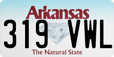AR license plate 319VWL