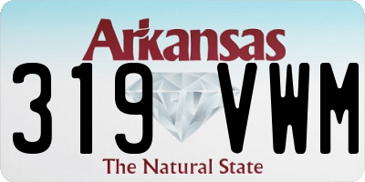 AR license plate 319VWM