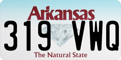 AR license plate 319VWQ