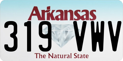 AR license plate 319VWV