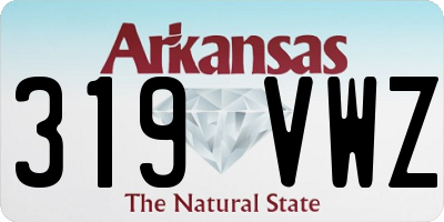 AR license plate 319VWZ