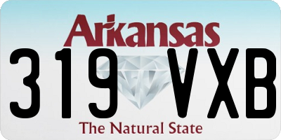 AR license plate 319VXB