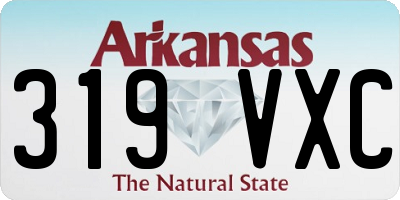 AR license plate 319VXC