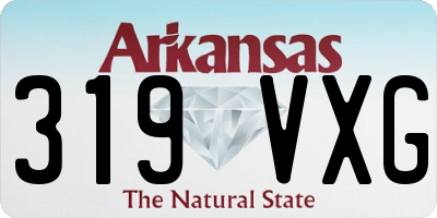 AR license plate 319VXG