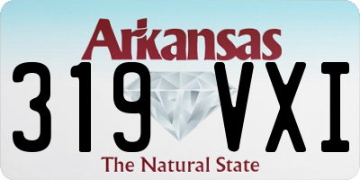 AR license plate 319VXI