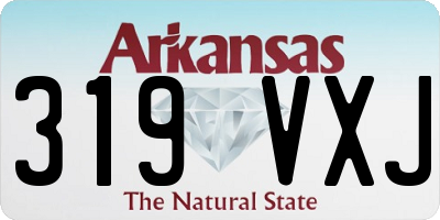 AR license plate 319VXJ
