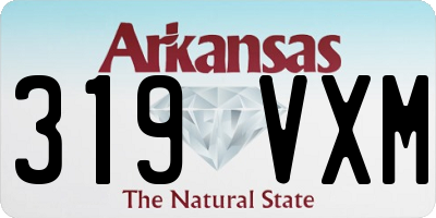 AR license plate 319VXM