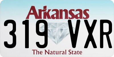 AR license plate 319VXR