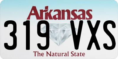AR license plate 319VXS