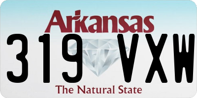 AR license plate 319VXW