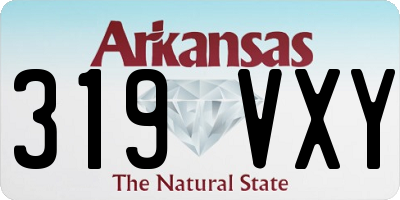 AR license plate 319VXY