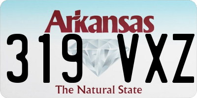 AR license plate 319VXZ