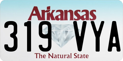 AR license plate 319VYA