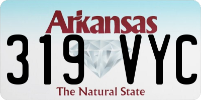 AR license plate 319VYC