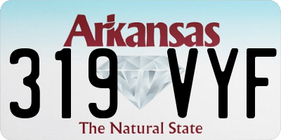 AR license plate 319VYF