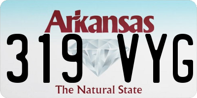 AR license plate 319VYG