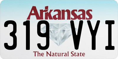 AR license plate 319VYI