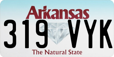 AR license plate 319VYK