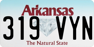 AR license plate 319VYN