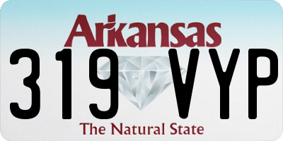 AR license plate 319VYP