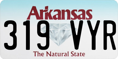 AR license plate 319VYR