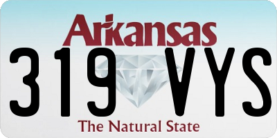 AR license plate 319VYS