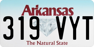 AR license plate 319VYT