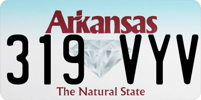 AR license plate 319VYV