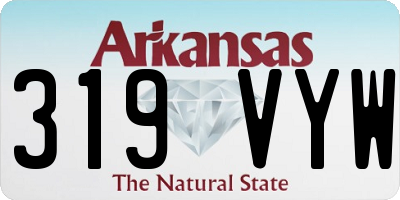 AR license plate 319VYW