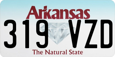 AR license plate 319VZD