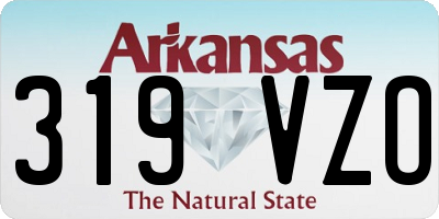 AR license plate 319VZO