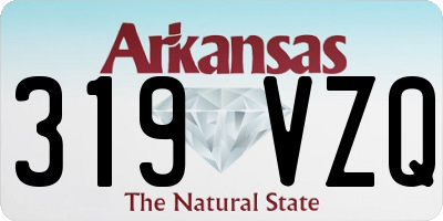 AR license plate 319VZQ