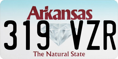AR license plate 319VZR