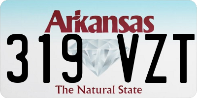 AR license plate 319VZT