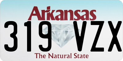 AR license plate 319VZX