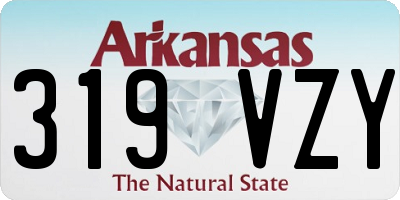 AR license plate 319VZY