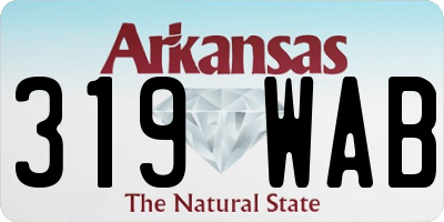 AR license plate 319WAB